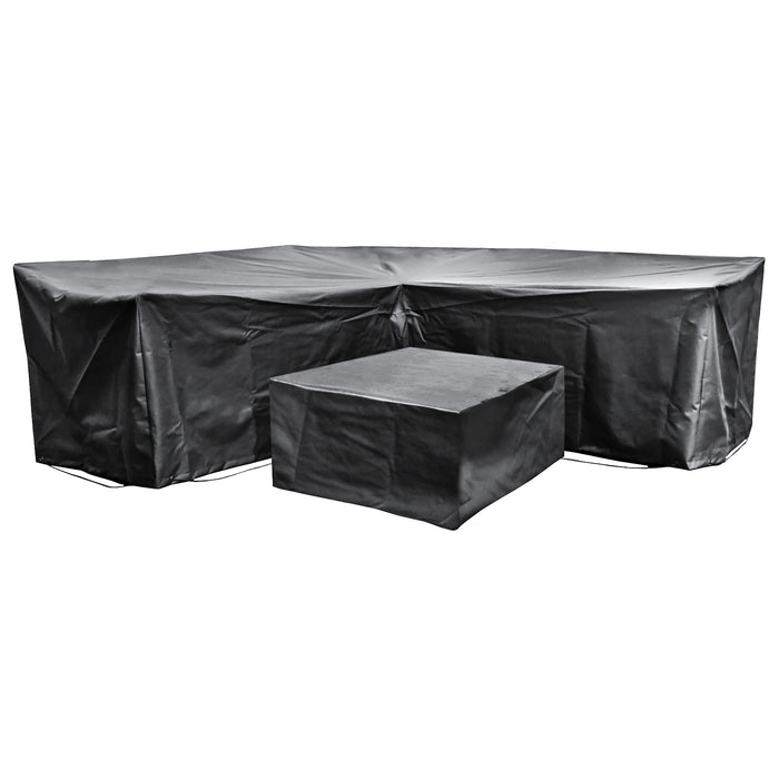 Cozy Bay® Acorn EZBreathe Corner L Shape Patio Set Cover in Black