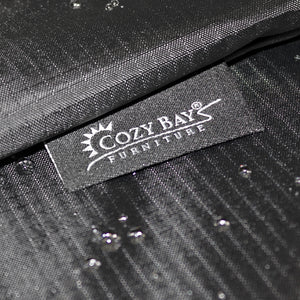 Cozy Bay® EZBreathe Malta 6 Seat Furniture Set Cover in Black