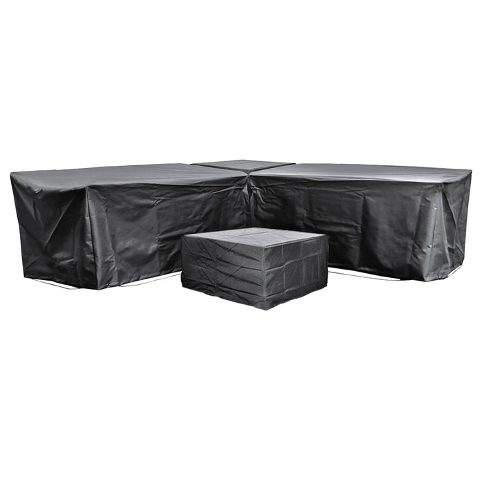 Cozy Bay® EZBreathe Malta 6 Seat Furniture Set Cover in Black